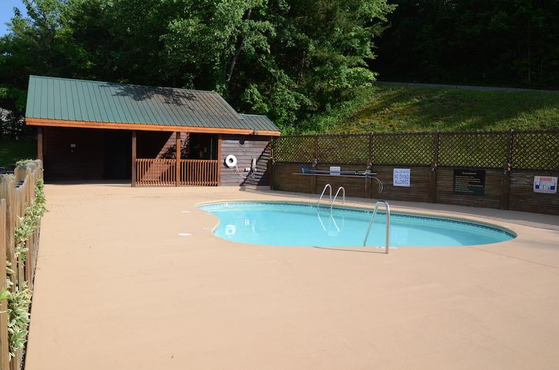 Swimming Pool near Cabin in Pigeon Forge, TN